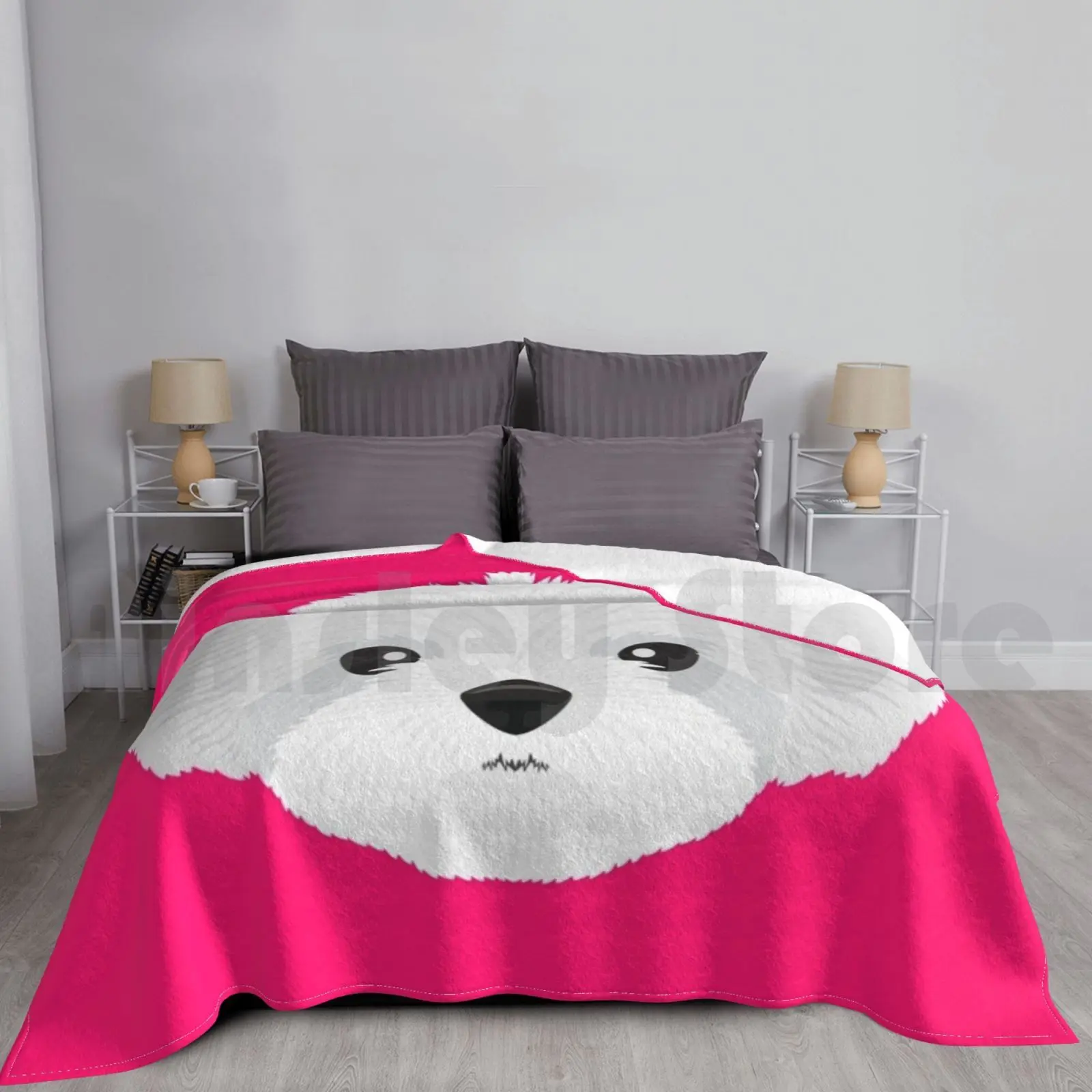 

Maltese Blanket Super Soft Warm Light Thin Maltese Dog Pup Puppy White Dog Fluffy Dog Cute Adorable Pet Companion Love Animal