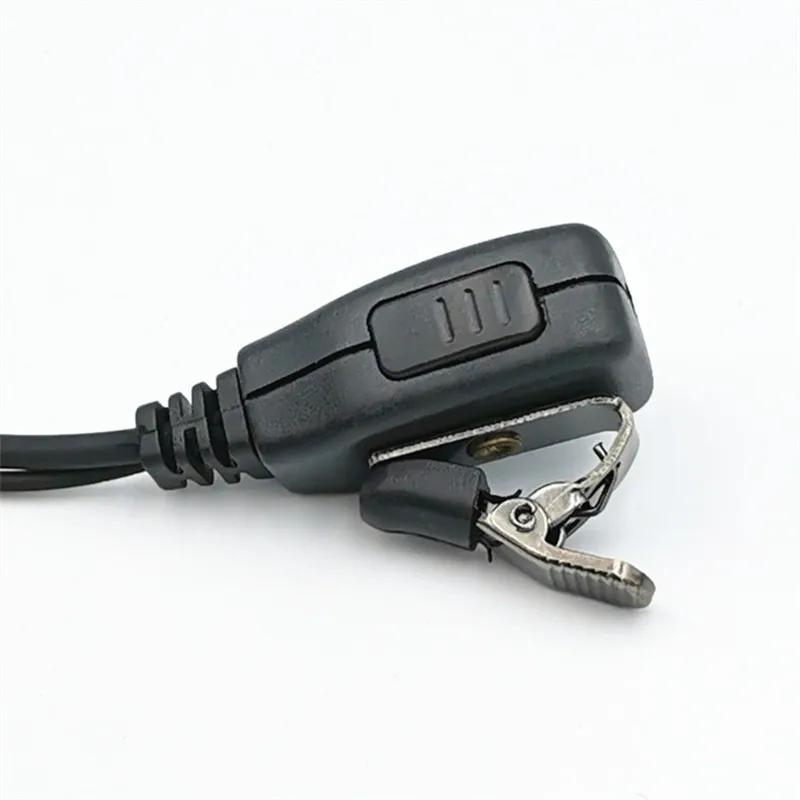 2 way communication headset, Woki headphone, clear tube earpiece, Walkie Talkie, FBI earphone, two wire acoustic PTT