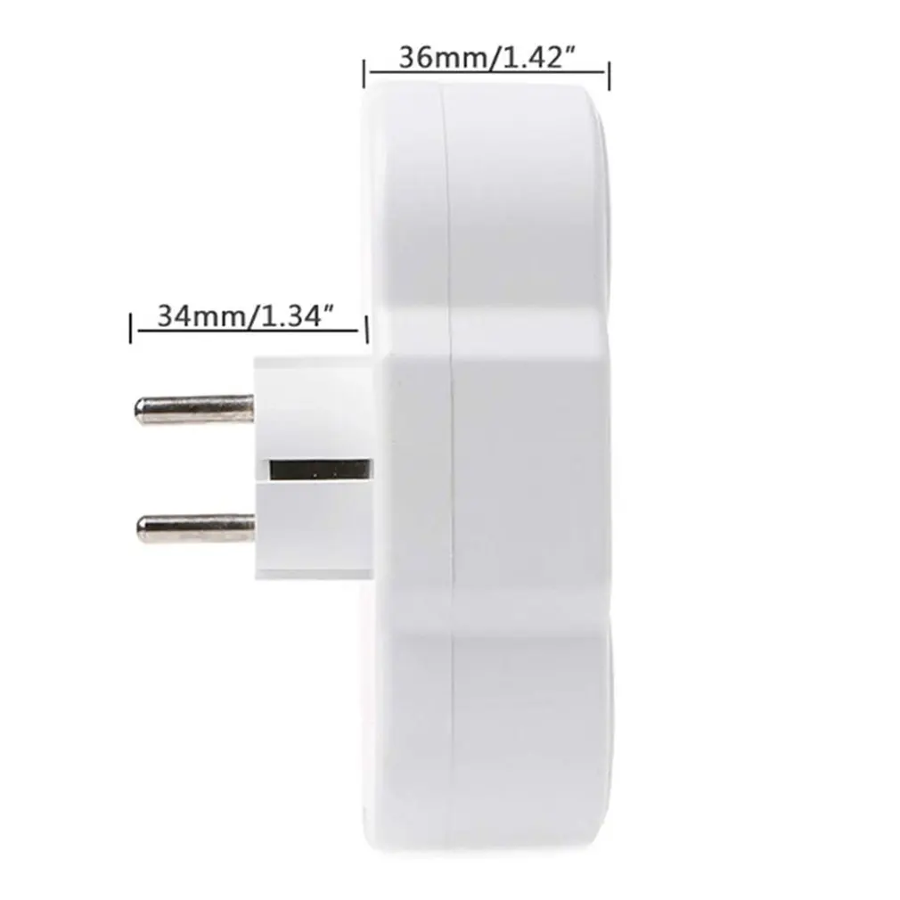 Triple Plug Protective Contact Multiple Plug Power Distribution Adapter EU to Russian Conversion Socket power strip dropshipping