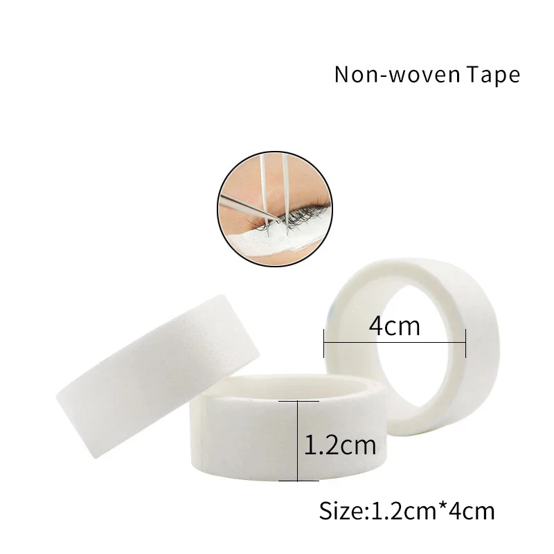 20pcs Eyelash Extension Lint Eye Pads White Tape Under Eye Pads Paper Non-woven Tape False Eyelash Patch Makeup Tool