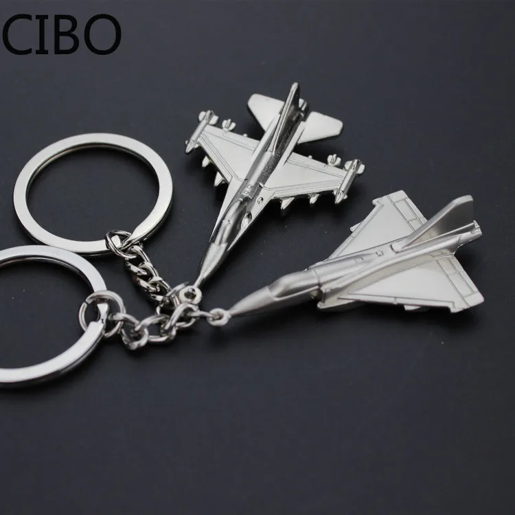 2019 New Keychain Fighter and Aircraft Airplane Key Chain Mini aircraft Key Ring Bag Pendant Car Keyring Man Women Gift wholesal