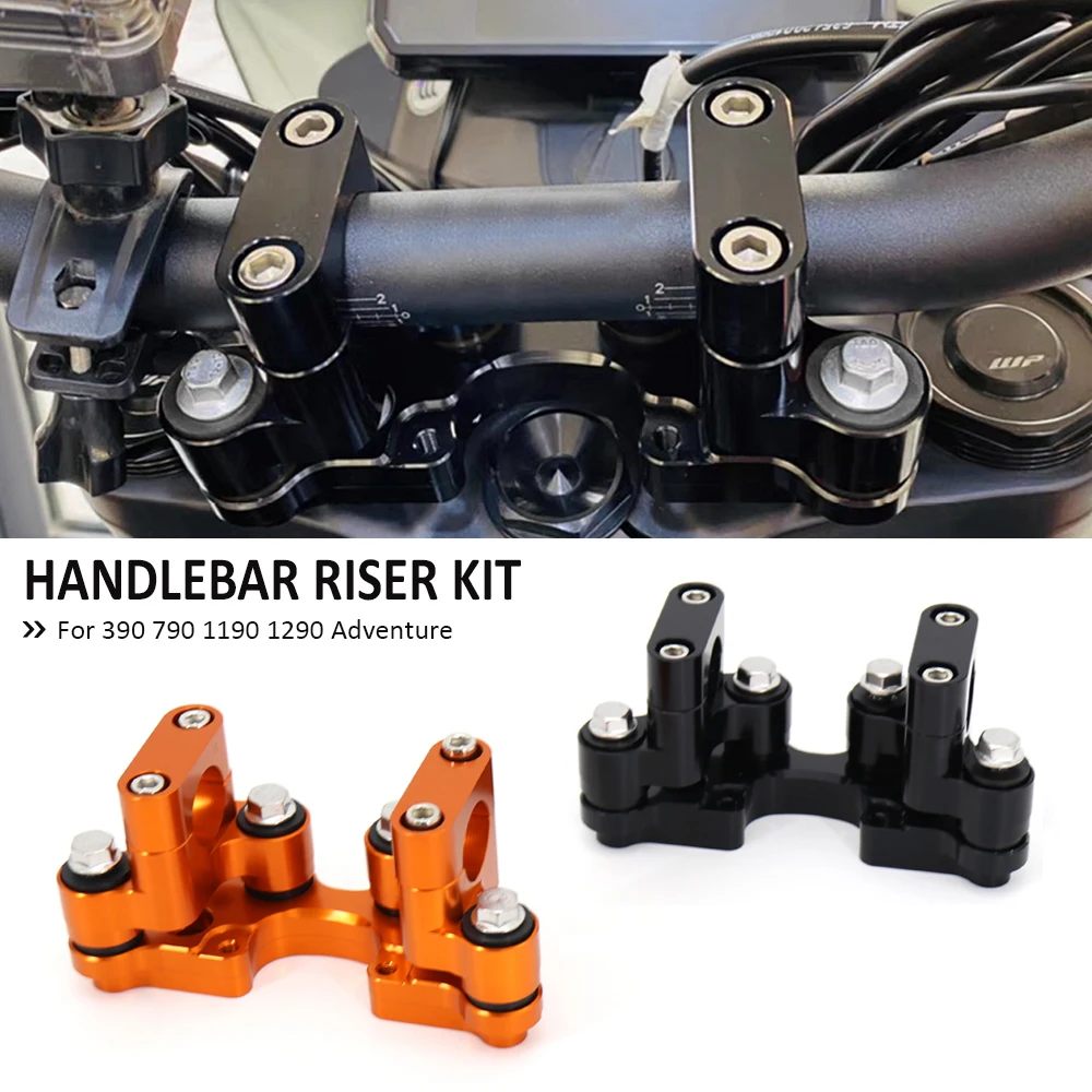 

Motorcycle Handlebar Riser Mount Handle Bar Riser Clamp Bracket For 390 790 1190 1290 Adventure ADV 2019 2020 2021