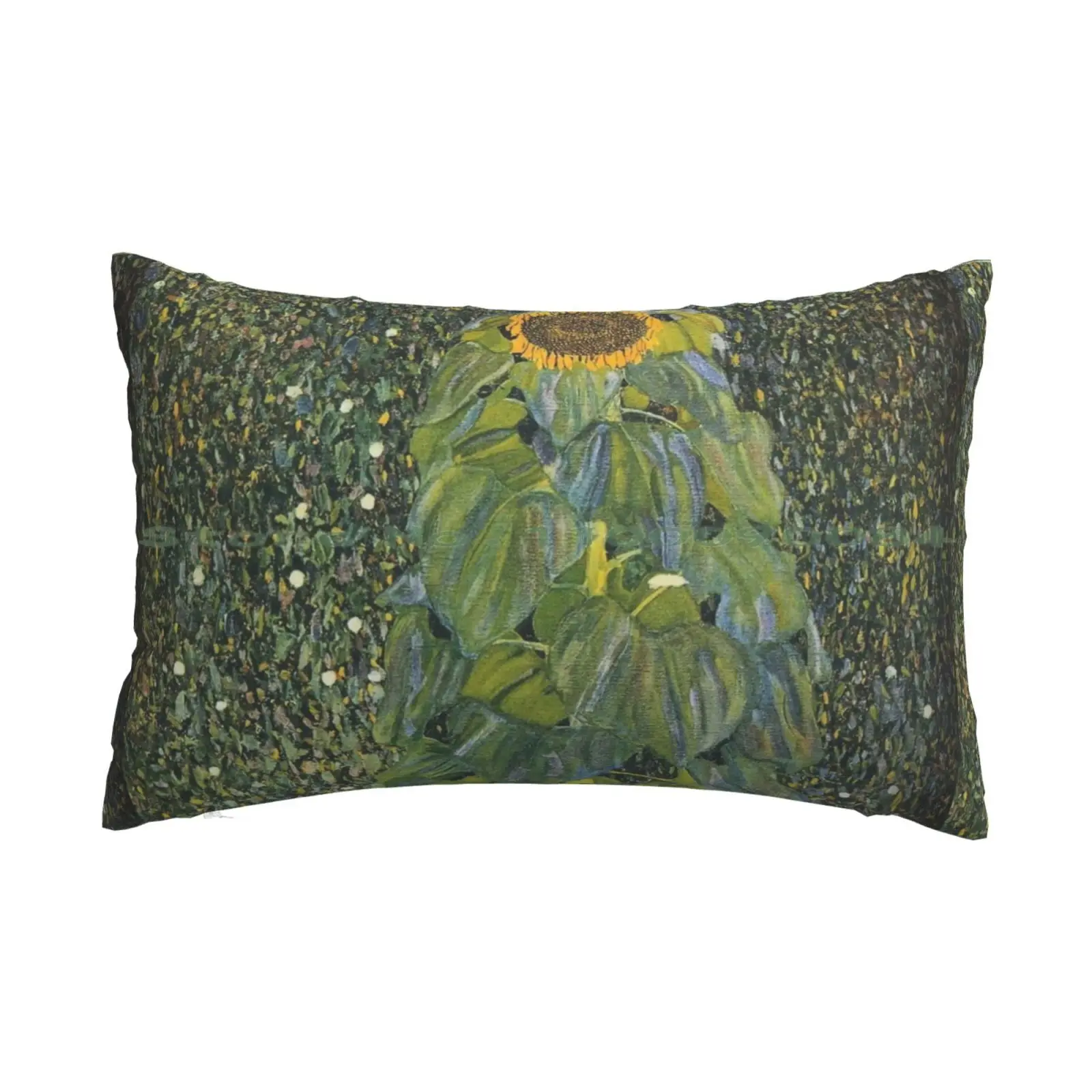 Gustav Klimt-The Sunflower 1907 Pillow Case 20x30 50*75 Sofa Bedroom Gustav Klimt Yellow Field Sunlight Blooming Meadow Vibrant