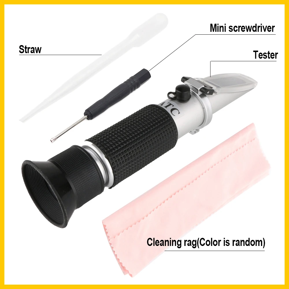 RZ Refractometer Beer Brix Wort Sugar Alcohol 0~30%1.000~1.120 SG Gravity Handheld Hydrometer RZ120