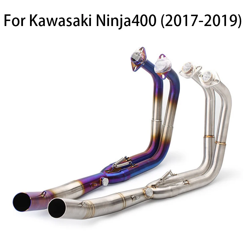 

For Kawasaki NINJA 400 Z400 NINJA 250 Z250 Motorcycle Exhaust Front Link Pipe Full Systems Motorcross Pit Bike Escape Muffler