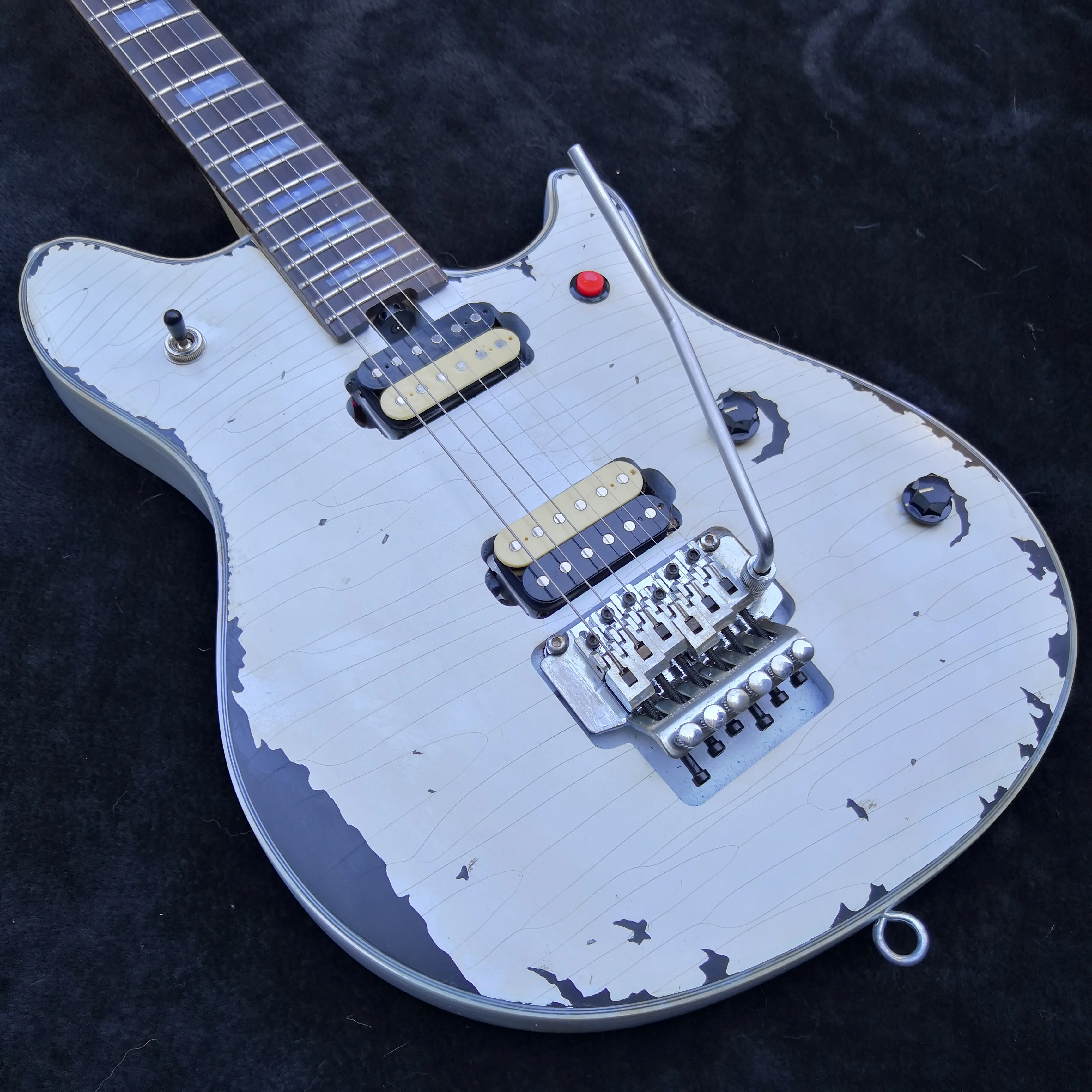 electric guitar vintage old white electric guitar FR bridge free shipping