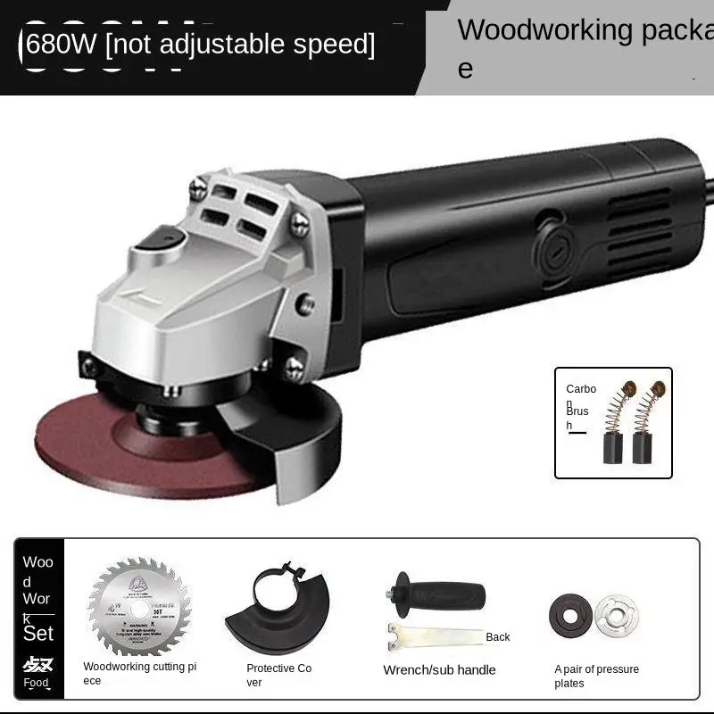 Variable/Constant Speed Angle Grinder for Grinding Cutting Metal Electric 11000 RPM For High Speed Material Removal 680/2000w