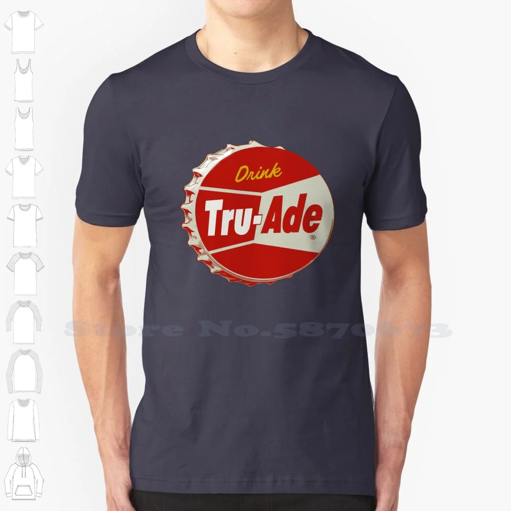 Tru-Aid Soft Drink White Tshirt For Men Women Tru Aid Soft Drink Orangette Drink Ski Cola Coca Coke Root Beer