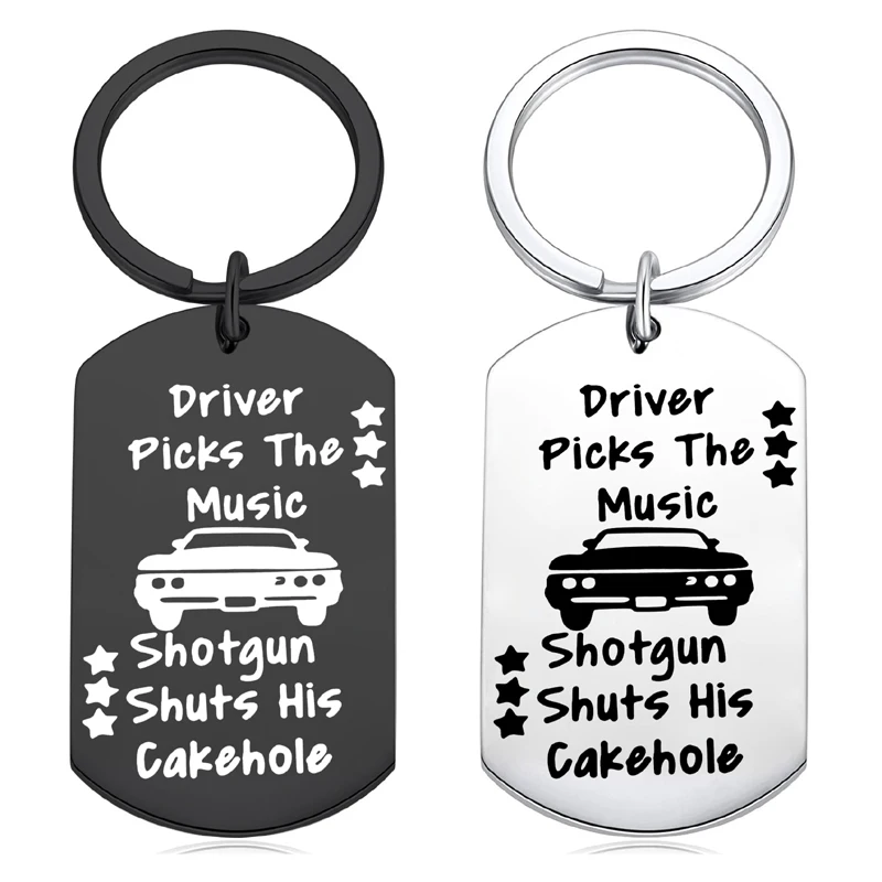 Funny Keychain Supernatural Tv Show Fan Inspirational Music Lover Best Friend Coworker Driver Picks Birthday Graduation Keyring