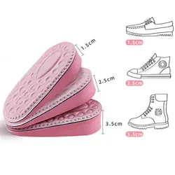 EVA Memory Foam Height Increased Insoles Heel Pad Invisible Shoe Inserts Heighten Increase Half Insole Foot Care Shoes Cushion