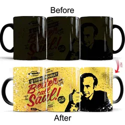 Better Call Saul tv show coffee mug Heat-sensitive Reactive ceramic color changing mugs friends gift 11oz tea milk cup