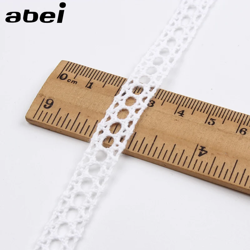 10 Yards White Embroidery Lace  Garment Sewing Supplies DIY Cotton Crochet  Ribbon Ornaments.