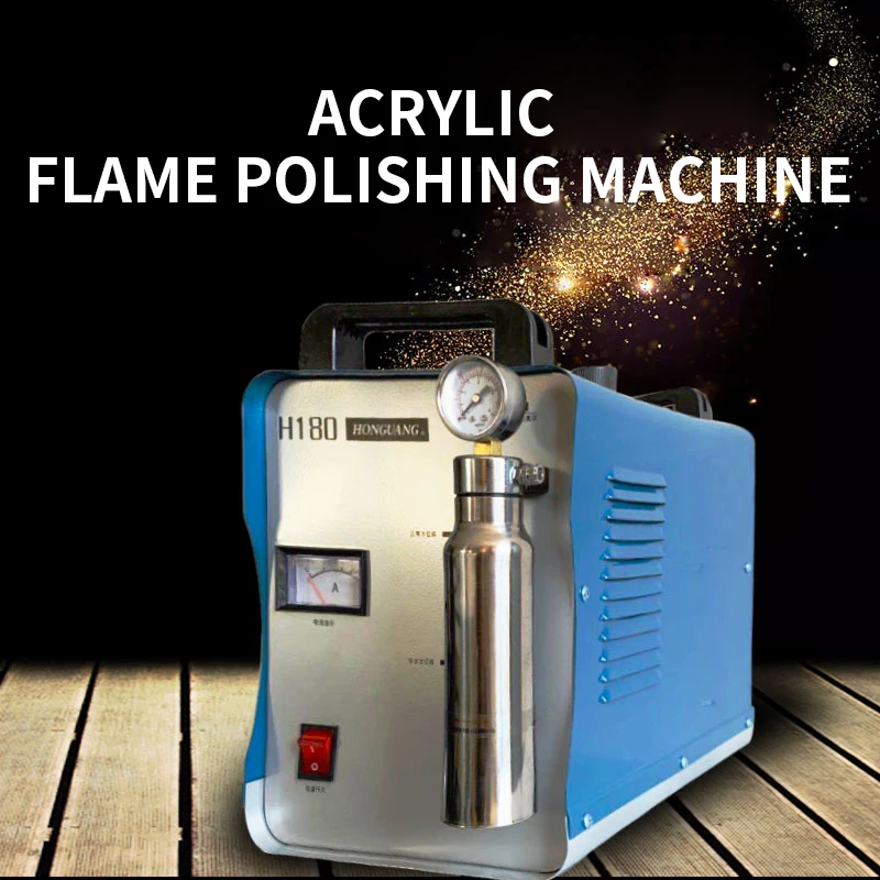 220V Acrylic Flame Polishing Machine H160/H180 Plexiglass Acrylic Electrolysis Water Welding Machine Hydrogen Oxygen Generator