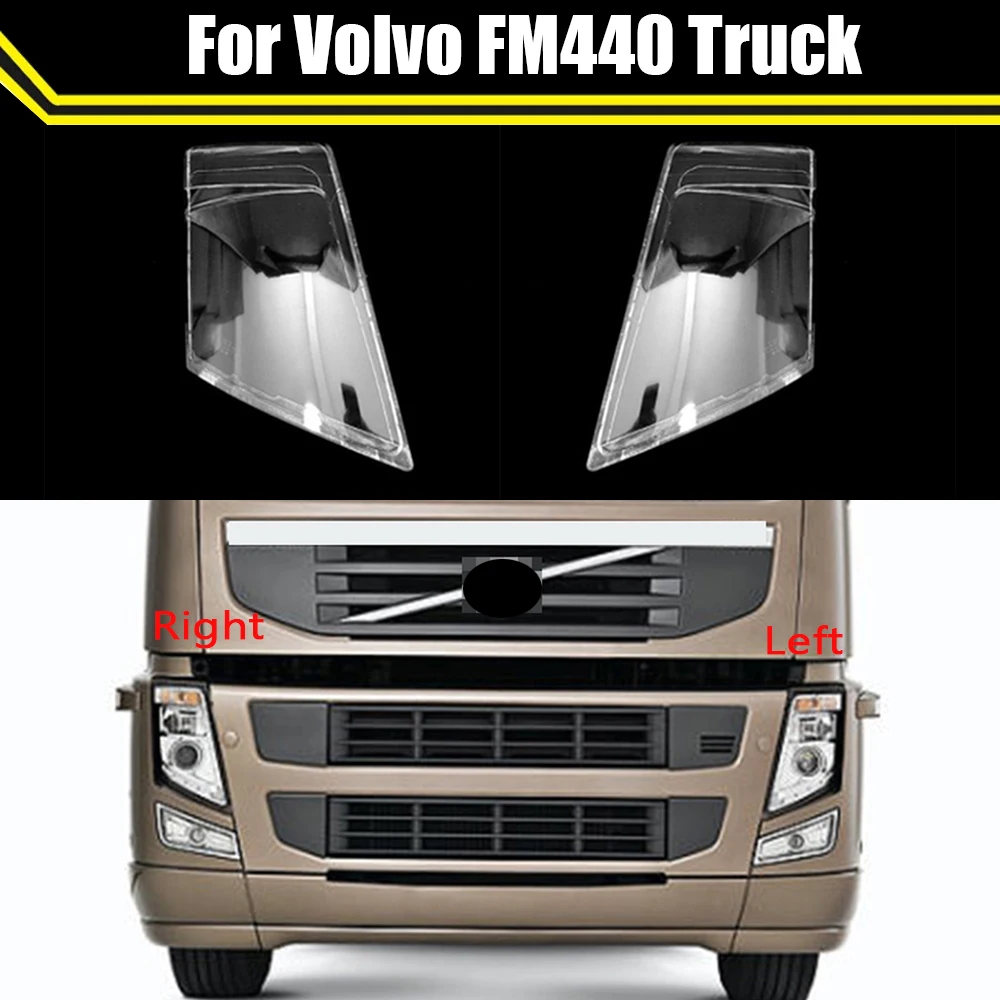 

Car Front Headlamp Case Lampshade Headlight Shell Mask Cover Lampcover Shell Lens Glass Light Lamp Caps For Volvo FM440 Truck