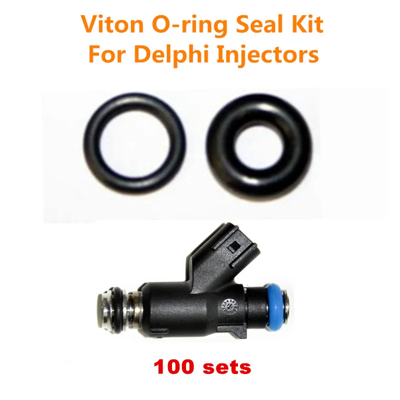 

Free Shipping 100sets . oring seal kit for injector # 12613412 upper oring lower oring for Chevrolet GMC 6.0 L 2014-2015