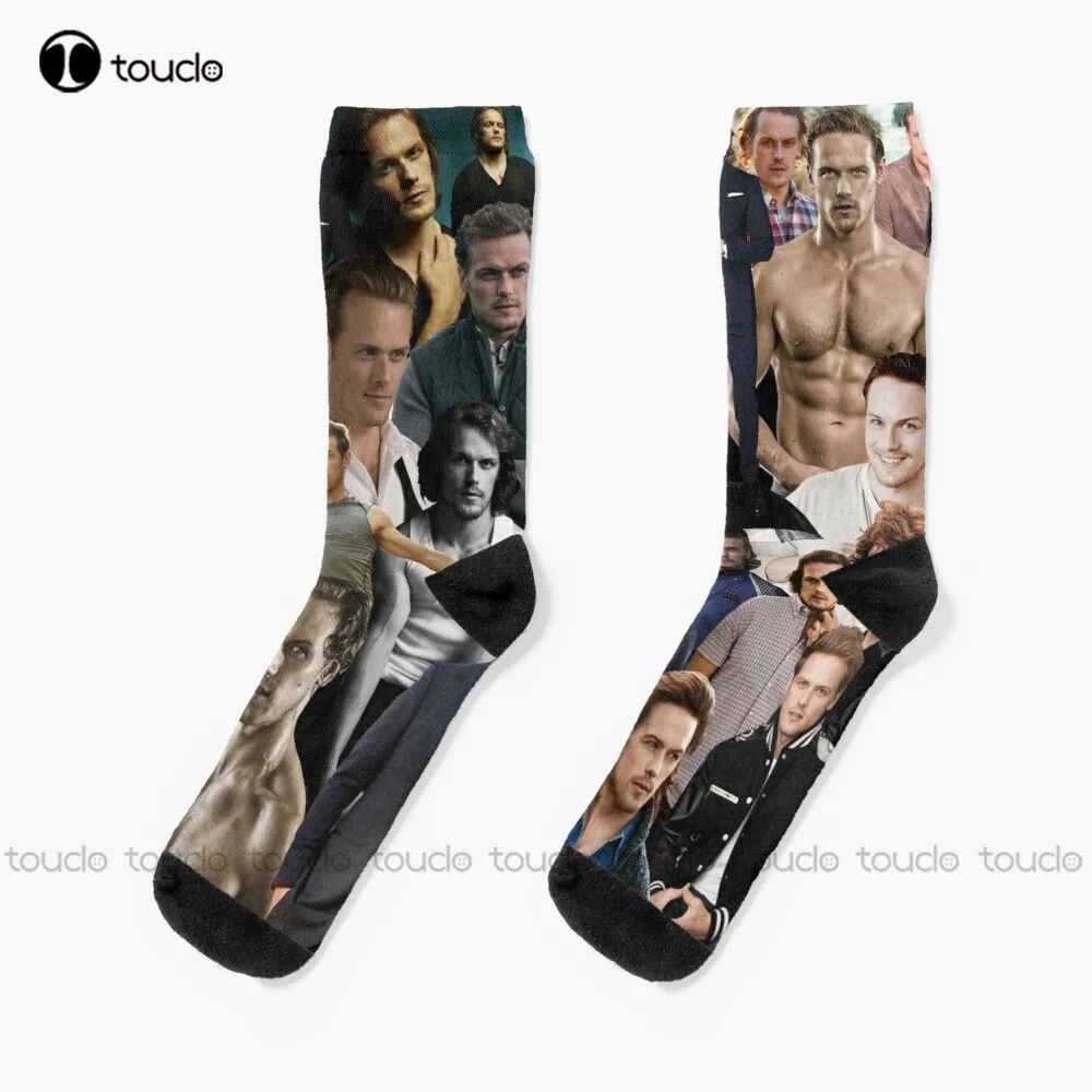 

Sam Heughan Socks Gym Socks Christmas New Year Thanksgiving Day Gift Unisex Adult Teen Youth Socks 360° Digital Print Custom