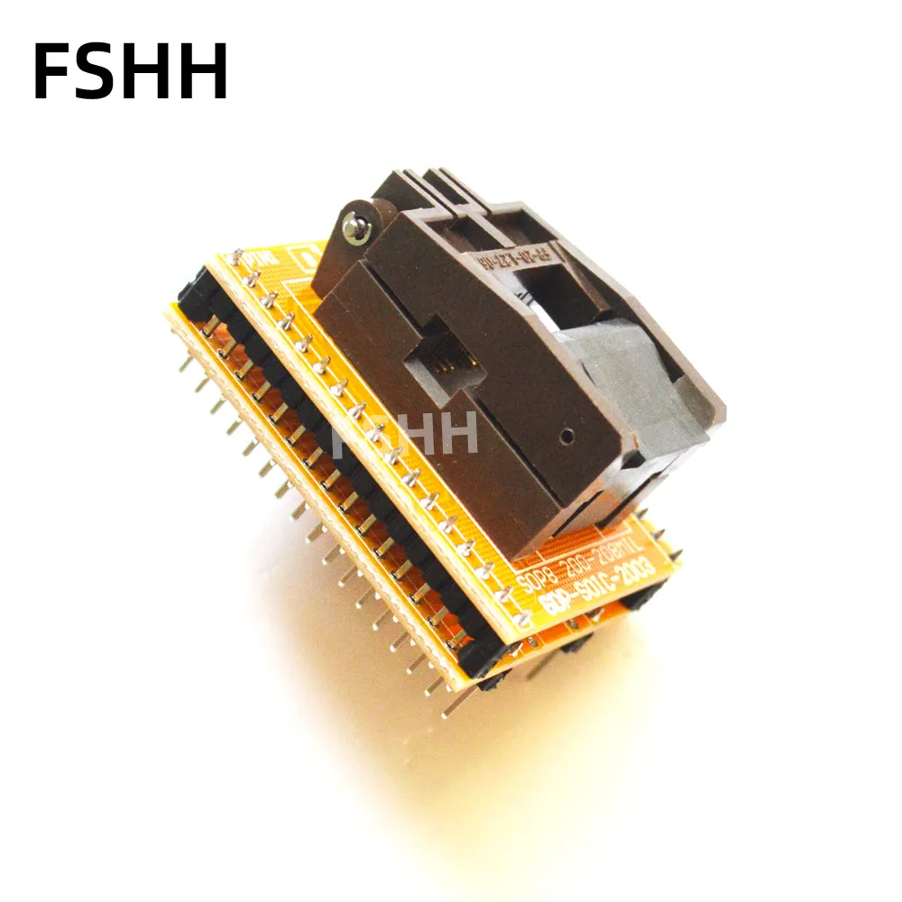 クラムシェルGDP-SOIC-2003プログラマアダプタ208milためSOP8テストソケットLT48XP LT48UXP LT848プログラマ
