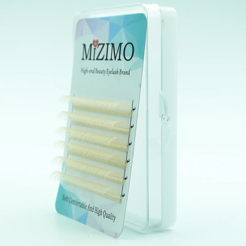 Color False Eyelashes Light Green Light Purple White Makeup Natural Soft Single Grafting Eyelash