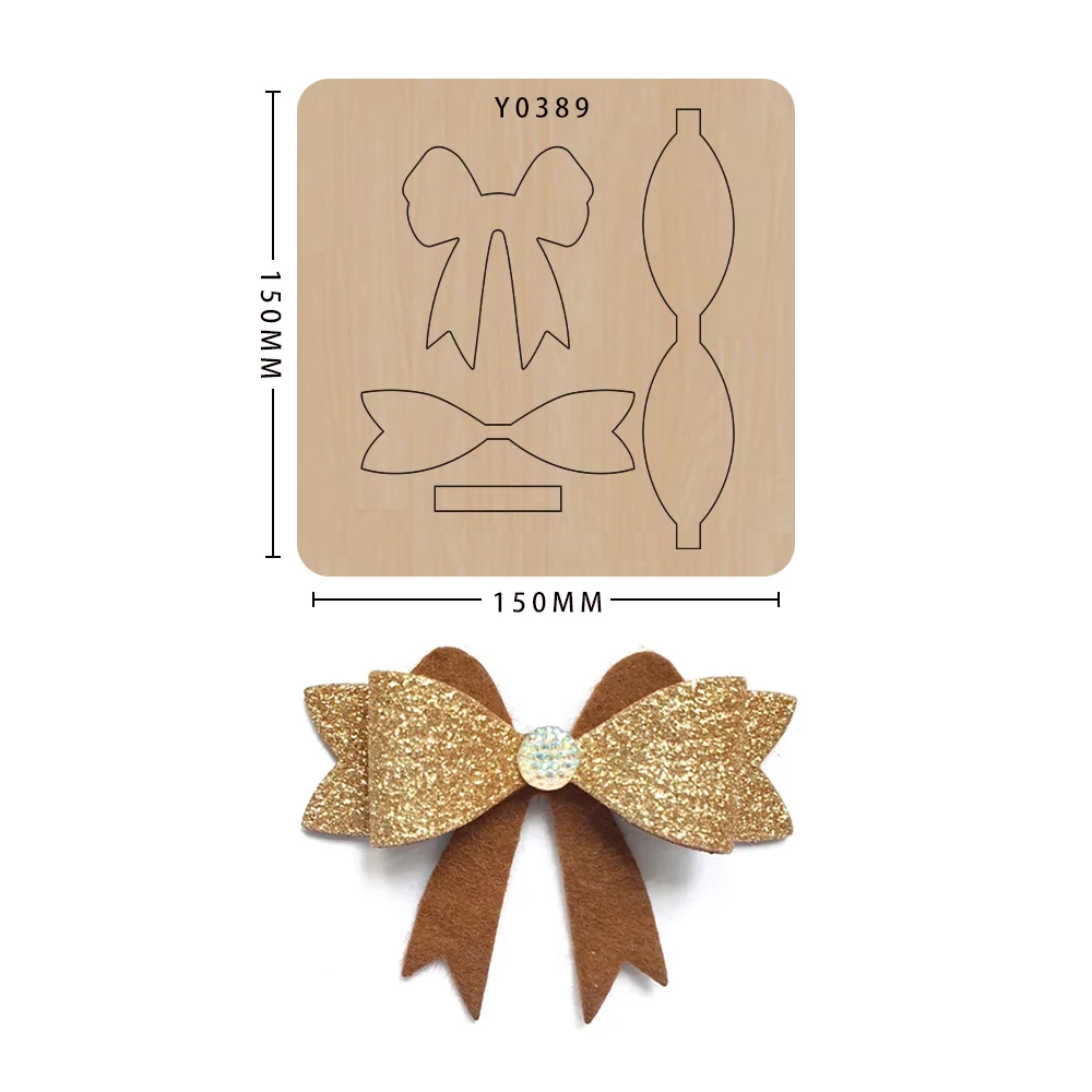 

Wood Cutting Dies DIY Bow for Scrapbooking, Wooden Die Mould, Suitable for Common Die-Cutting Machines in the Market, New