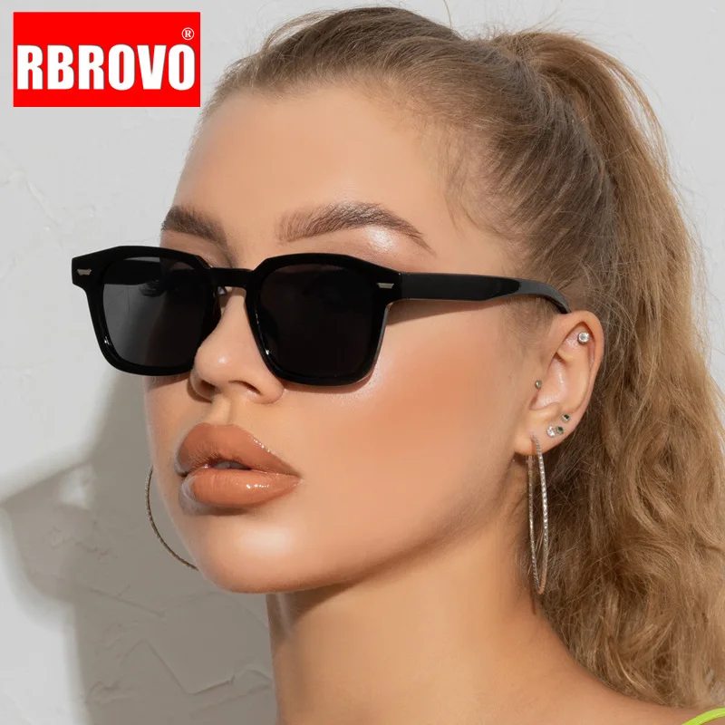 RBROVO 2023 Vintage Sunglasses Women Luxury Brand Glasses Women/Men Retro Eyewear Women Designer Irregular Gafas De Sol Mujer