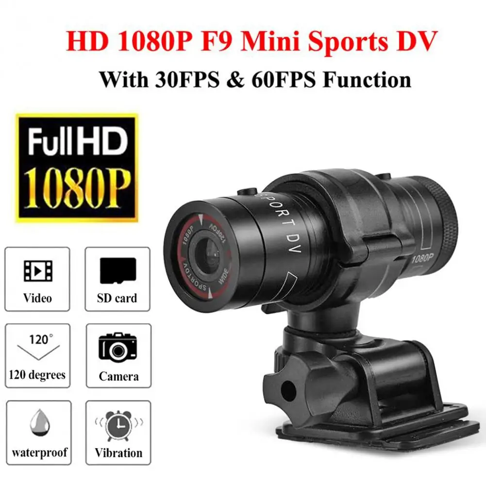 

Waterproof Mini Camera Outdoor Bike Camera Full HD 1080P 3MP Bicycle Helmet DV DVR Recorder Micro Camcorder