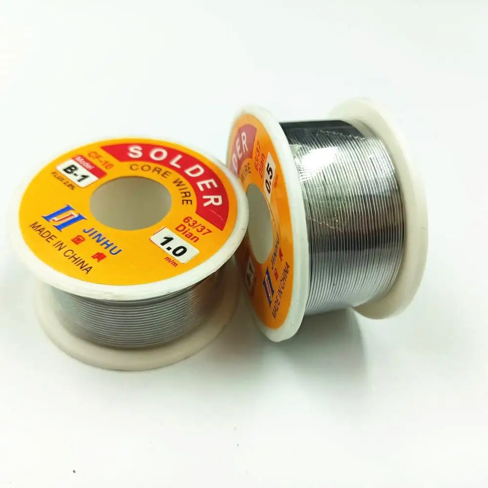 NEW 50g/100g 0.6/0.8/1/1.2 63/37 FLUX 2.0% 45FT Tin Lead Tin Wire Melt Rosin Core Solder Soldering Wire Roll No-clean