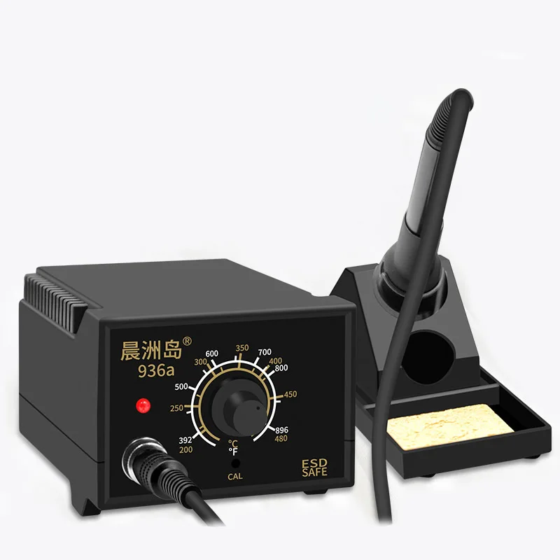 936A Soldering Station 220V 65W Soldering Iron BGA SMD Repair Rework Welding Tool Constant Temperature with 900M Solder Iron Tip