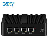 XCY Firewall Appliance Mini PC Intel Celeron J4125 Quad-Cores 4x LAN 2.5G i225V Network Card Soft Router Pfsense OPNsense