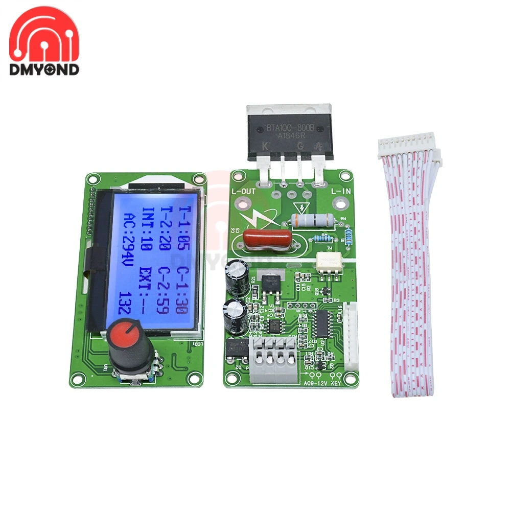 40a/100a Digitale Lcd Spot Lasser Lasmachine Dubbele Dual Pulse Encoder Time Control Lasmodule Board Elektronische Controller