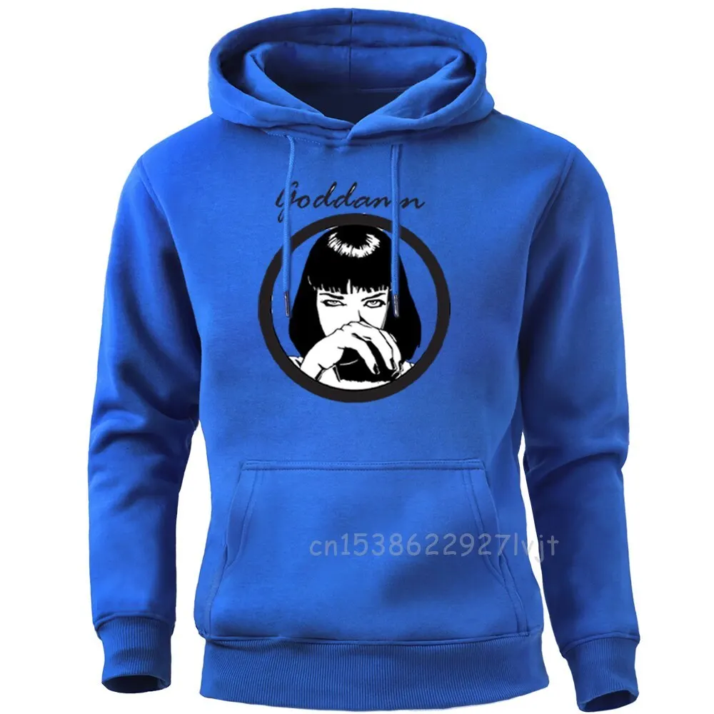 Pulp Fiction Terror Goddamn Sweatshirts Harajuku Streetwear Crewneck Hoodies Women Men Brand Tops New Round Collar Pullovers