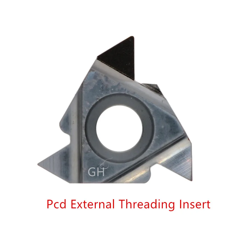 Imagem -02 - Diamante Pcd Interno Cortador de Rosca Externa Inserir Ferramenta de Segmentação Cbn Carboneto de Torneamento Cortador de Torno 16er ir Ag60 A55 22ir 22er