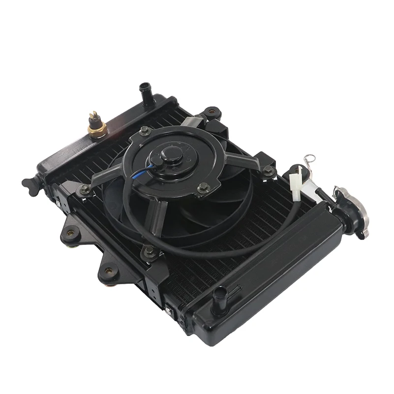 

ATV Water Cooling Engine Cooler Radiator Cooling Fan Kit For 150cc 250cc Pit Quad Dirt Bike Dune Buggy Motorcycle 4 Wheel