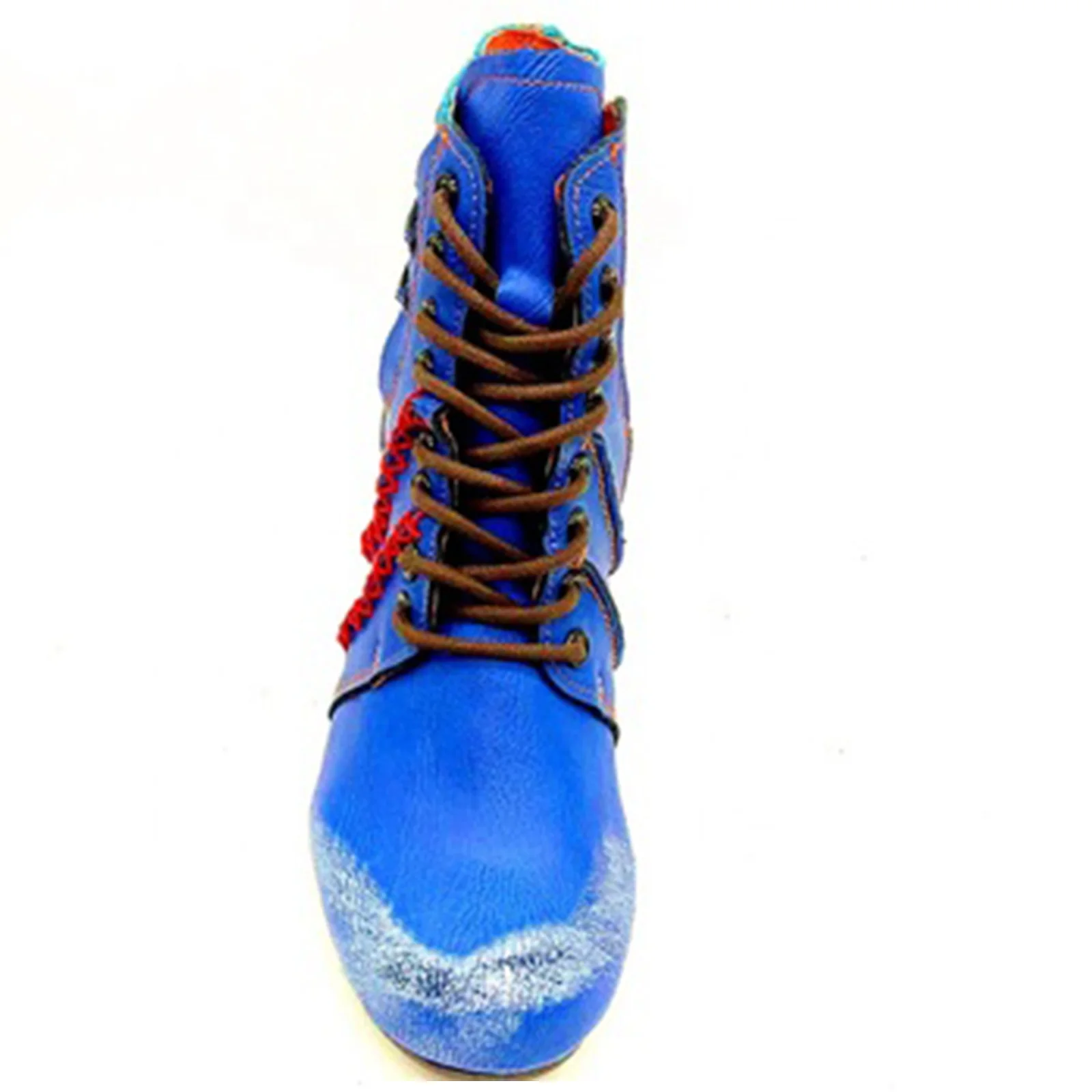 2024 Fashion New Leather Leisure Short  Zipper Shoelaces Shoes Design  Boots