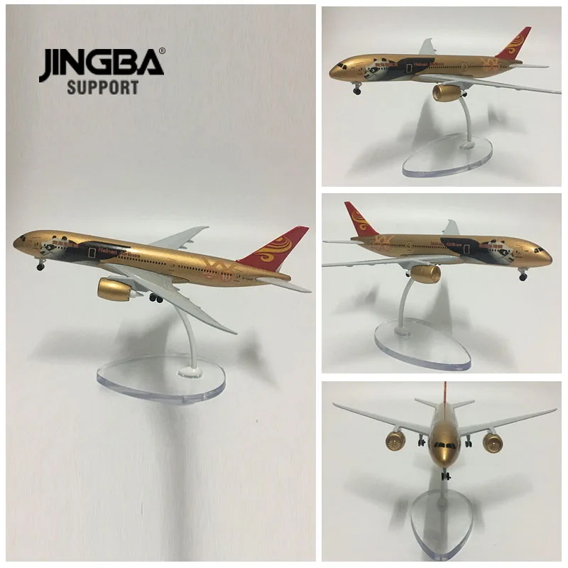 JASON TUTU 16cm Hainan Airlines Boeing 787 Airplane Model Plane Model Aircraft Diecast Metal 1/400 Scale Planes Drop shipping