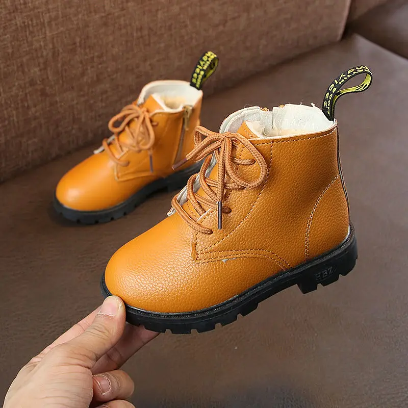 2022 Winter New Baby Short Boots Unisex Pure Color Children Breathable Snow Boots Boys Cotton Shoes Girls Boots Kids Snow Boots