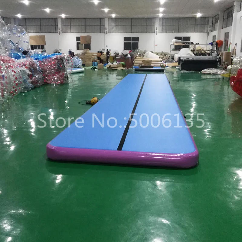 

Inflatable Gymnastics 4*1*0.2M AirTrack Tumbling Air Track Floor Trampoline for Home Use/Training/Cheerleading/Beach Air pump