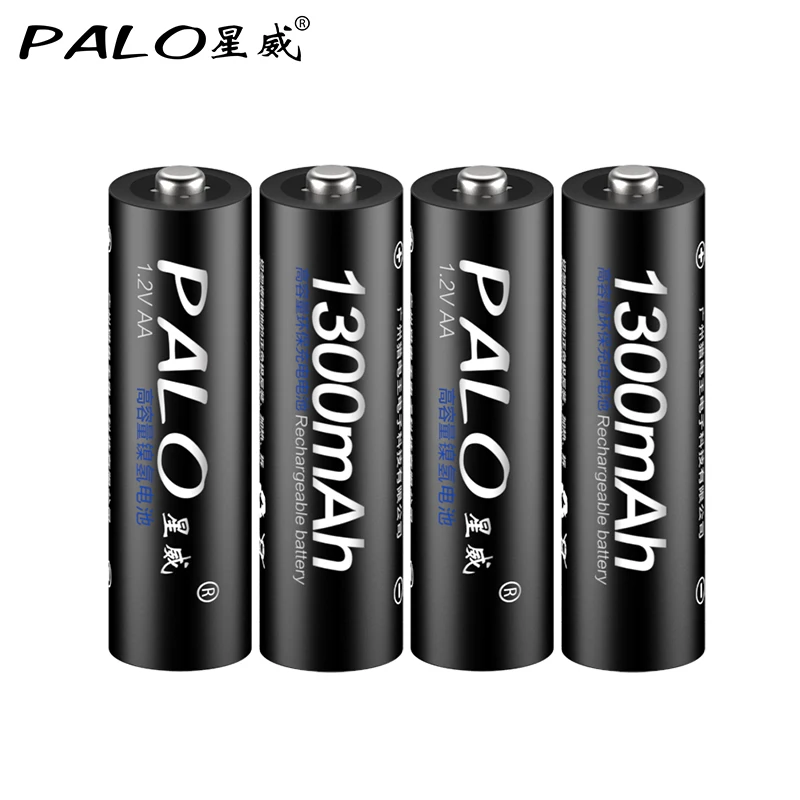 

4Pcs Rechargeable Battery AA 2A battery aa 1300mAh 1.2v Ni-MH Pre-charged Bateria Rechargeable Baterias Batteries AA For Camera