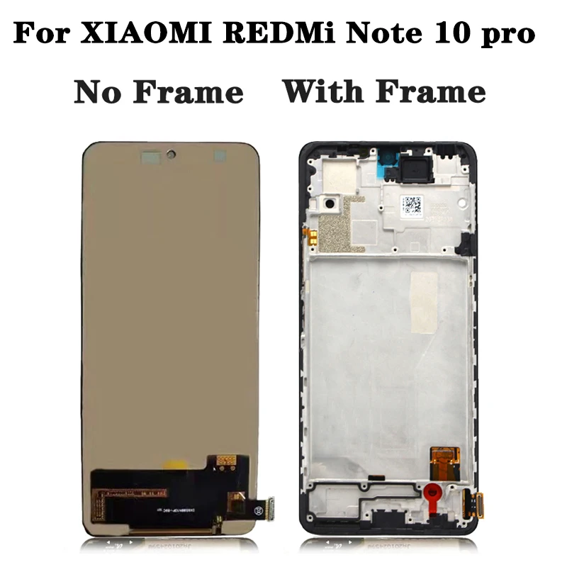 Test For Xiaomi Redmi Note10 Pro LCD m2101K6G Display With Touch Screen For Redmi Note 10 10s LCD M2101K7AI M2101K7AG