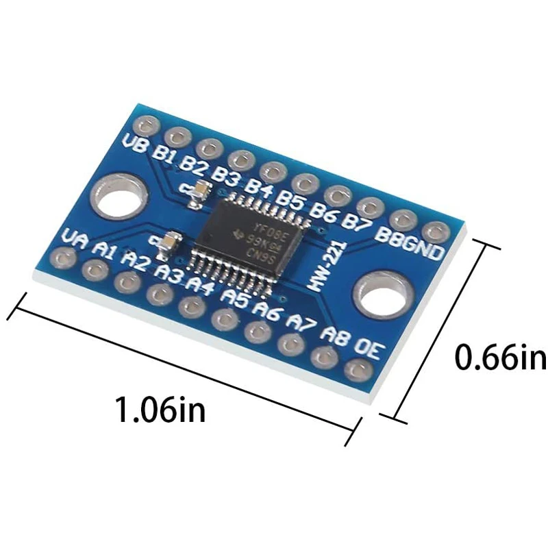 5Pcs TXS0108E 8 Kanal Logic-Level-Converter Bi-Directional High Speed Full Duplex Level Shifter 3,3 V 5V für Arduino Raspberry
