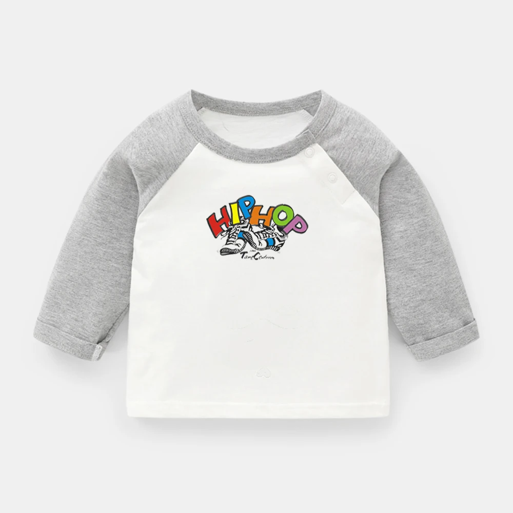 

Cool Street Hip Hop Graffiti Cool Street Love and Hip Hop Design Newborn Baby T-shirts Toddler Raglan Color Long Sleeve Tee Tops