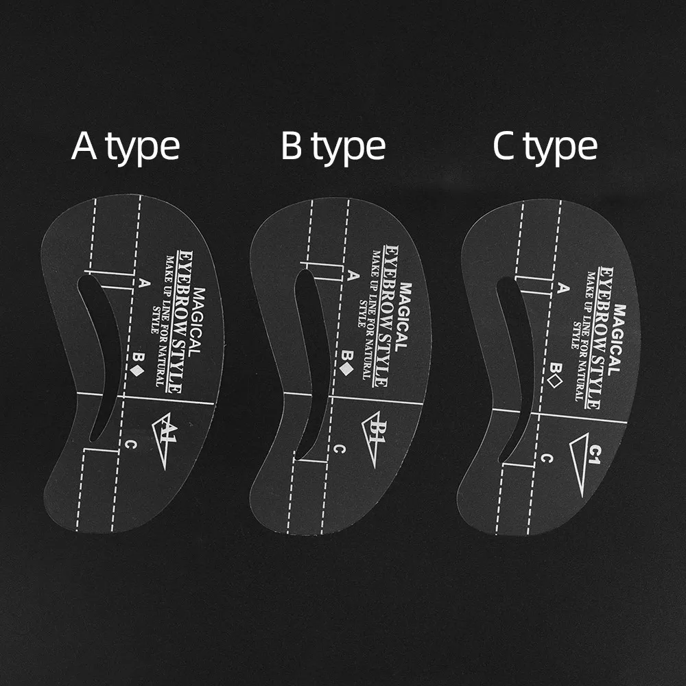 24 stücke Gemischt Arten Wiederverwendbaren Augenbraue Gestaltung Schablonen Pflege Kit Make-Up Former Set Eye Stirn Guide Vorlage DIY Vorlage Werkzeug