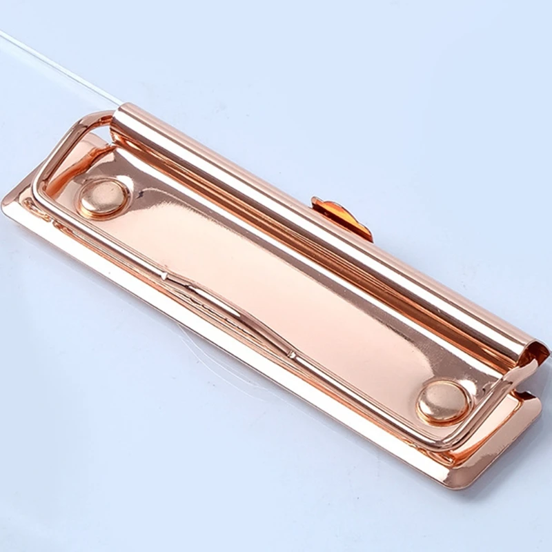 อะคริลิค A4แฟ้มโฟลเดอร์โปร่งใสหน้าเดียวคลิปคลิปคลิปแบบพกพาคลิปบอร์ดสำหรับสำนักงานโรงเรียน