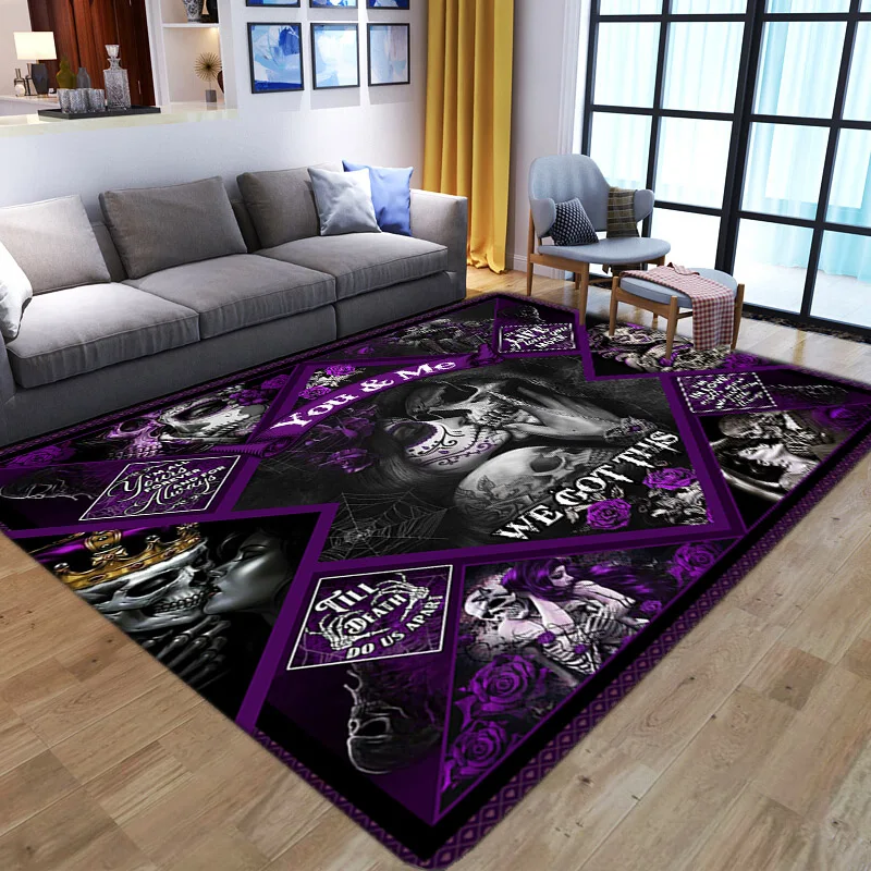 

Dream Skulls 3D Printed Carpets for Living Room Bedroom Decor Carpet Soft Flannel Home Floor Mats Halloween Party play Area Rugs