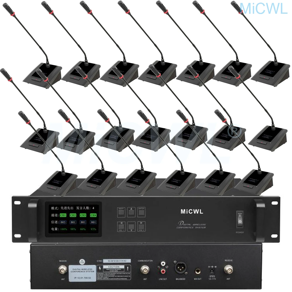 

MXA Pro Digital Wireless Audio Ecosystem for Conferencing Microphone System Table Gooseneck President Delegate MiCWL A10M-A116