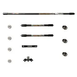 Sanlida X10 Archery Stabilizer Set Carbon Fiber Professional Recurve Bow Accessories Target Archery Shooting