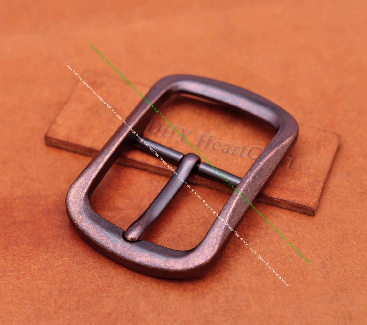 Quality Heavy Long Classic 40mm Antique Copper Heavy Round Center Bar Pin Clip Leahtercraft Jeans Belt Buckle Replacement