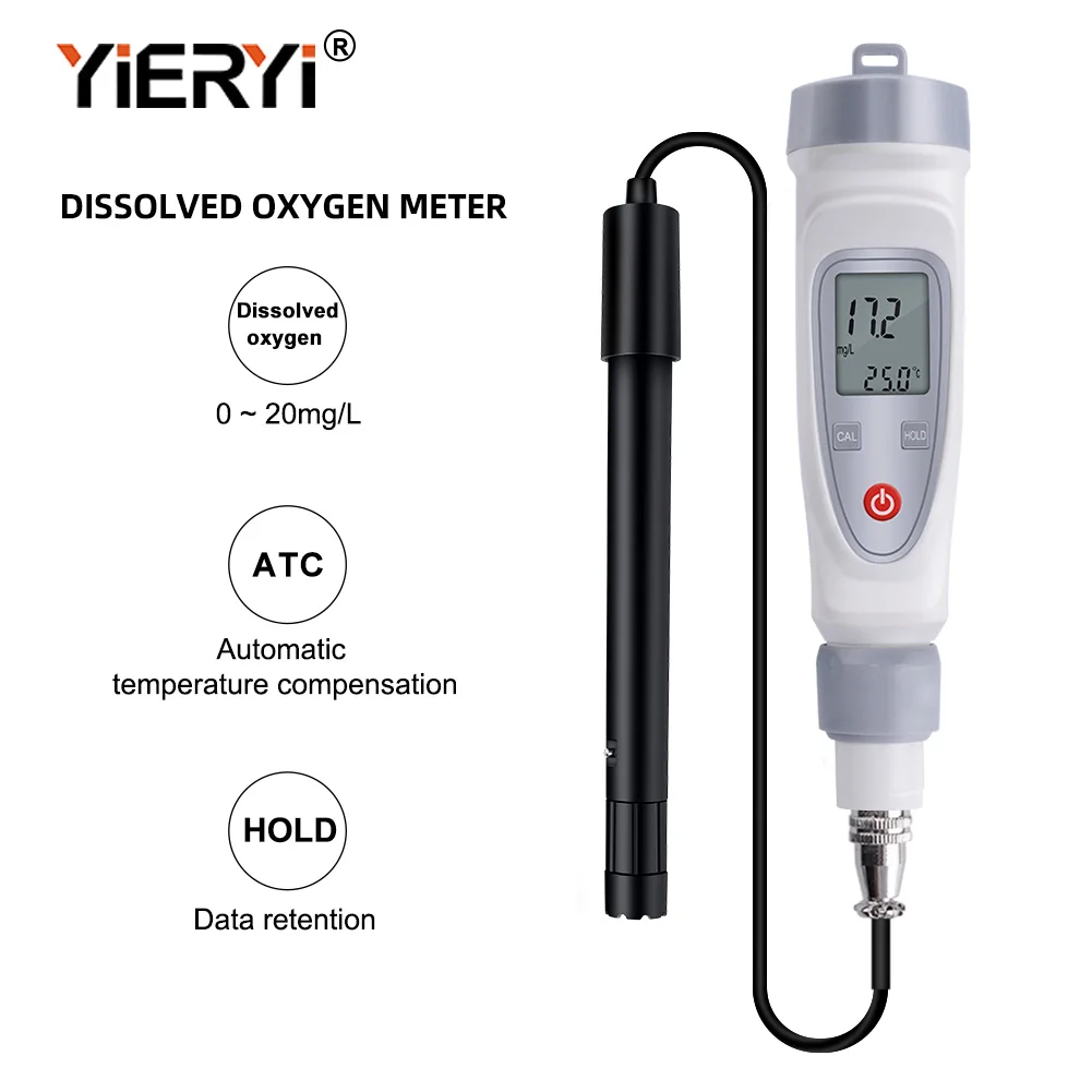 Dissolvido Oxigênio Medidor Caneta Digital Portátil Água Qualidade Tester Dissolvido Oxigênio Detector Jpb70a