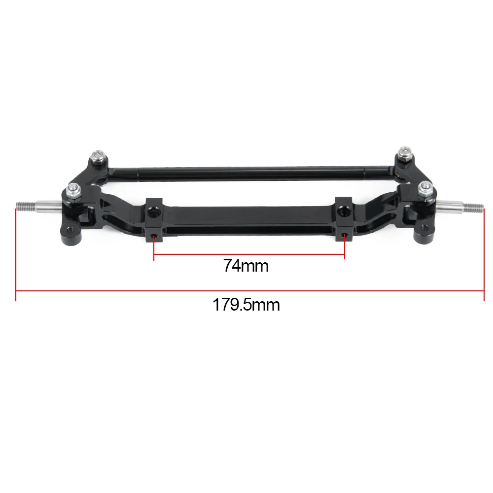 TRINOOD Metal Front Axle Steering Rod Link Pole 179mm for Tamiya 1/14 RC Trailer Tractor Truck Car Upgrade Accessories