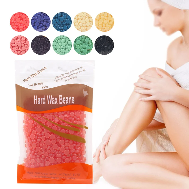 100g Paper-free Depilatory Wax Beans Hot Film Hard Wax Pellet Waxing Bikini Hair Removal Cream Full Body Leg Face Eyebrow Tools