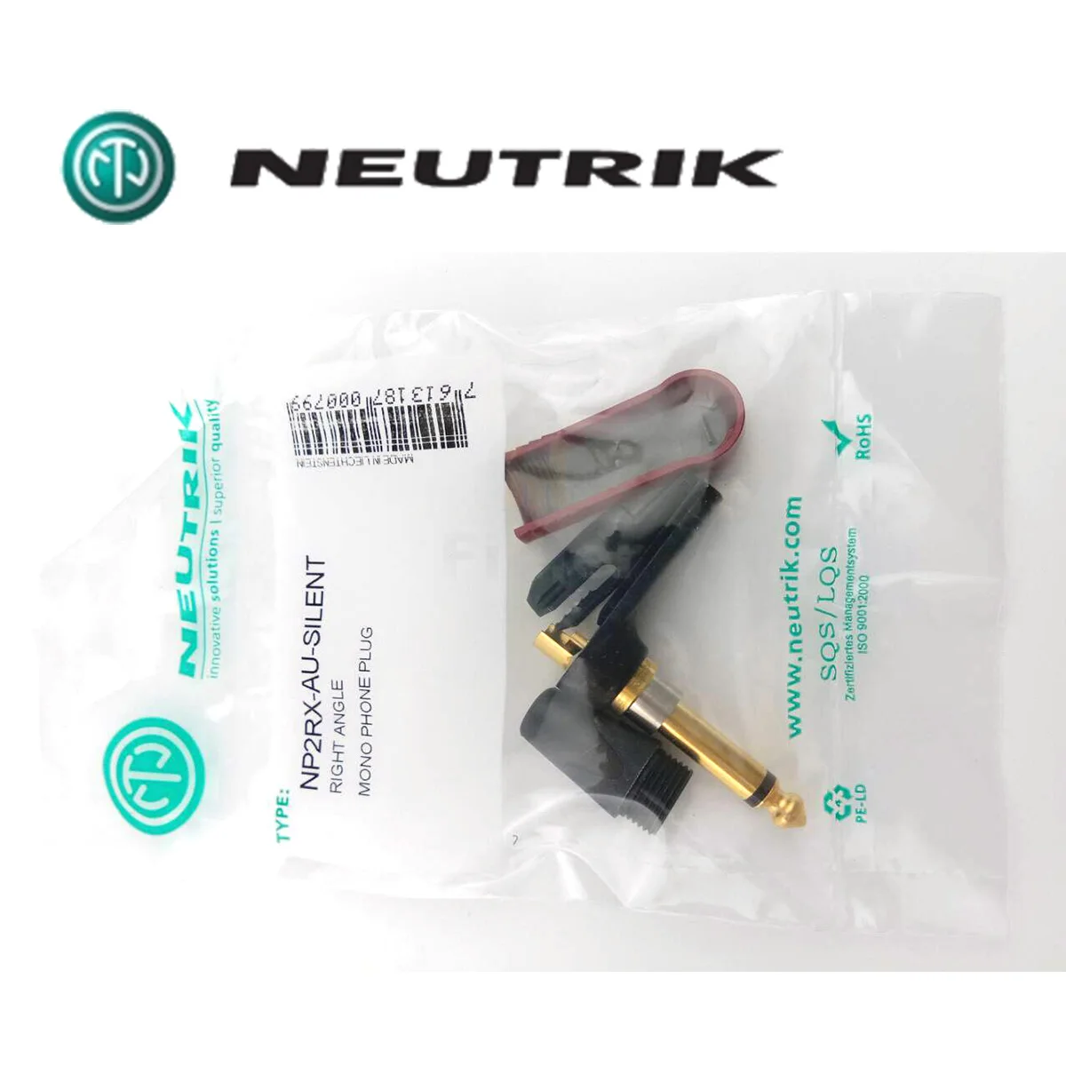 Switzerland Neutrik NPR2X-AU-SILENT 6.5mm angle 1/4\